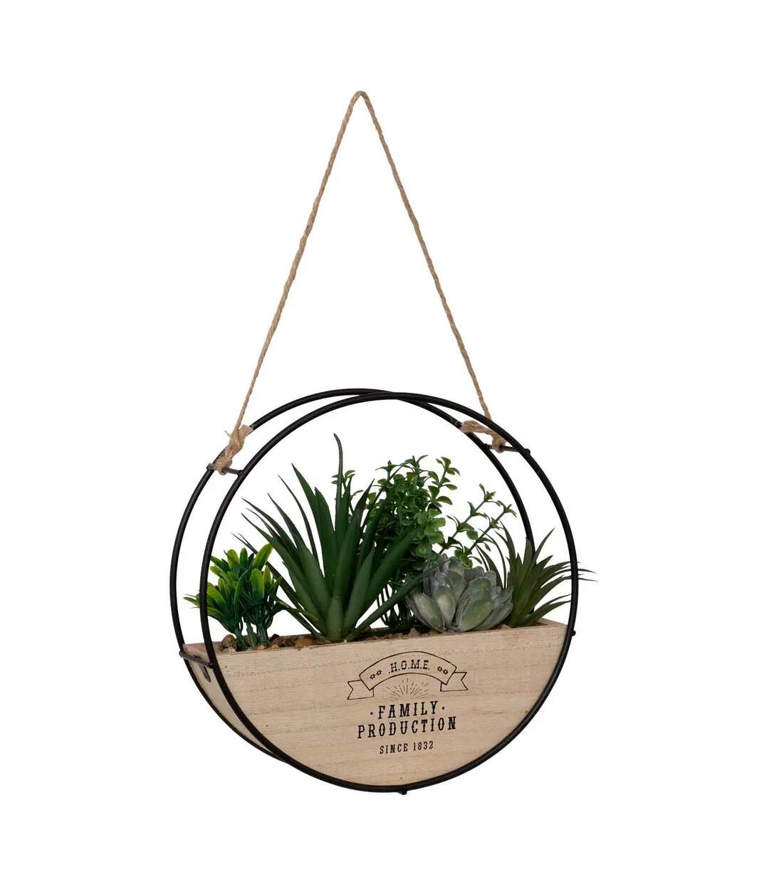 Plantes Artificielles à Suspendre Krist 20cm Naturel-1