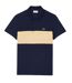 Mens Pique Stretch Regular Polo Shirt Navy Cream Lacoste-2