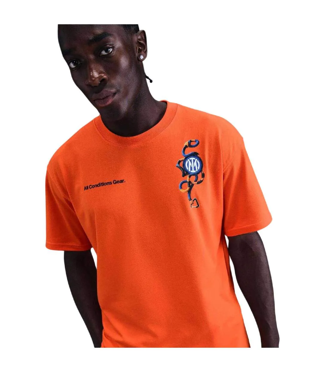 T-shirt Motif/style Inter Milan Acg Adulte Orange Noir Nike-3