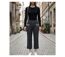 MAYFLOWER SE1103 : Pantacourt fantaisie stone washed stretch pour un confort estival absolu-5