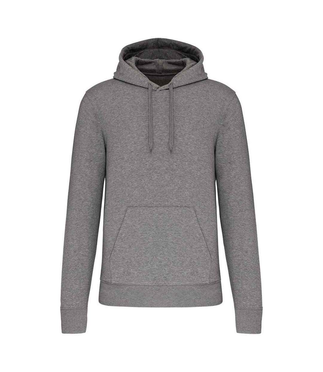 Sweat à capuche homme gris chiné Kariban-1