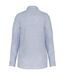 Womens/ladies linen long-sleeved shirt linen blue Spasso-2