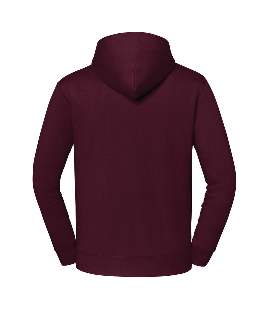Unisex Adult Iconic Premium Hoodie Burgundy Fruit Of The Loom-3