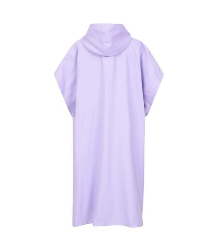 Womens/ladies lagoon microfibre poncho one size light purple Mountain Warehouse