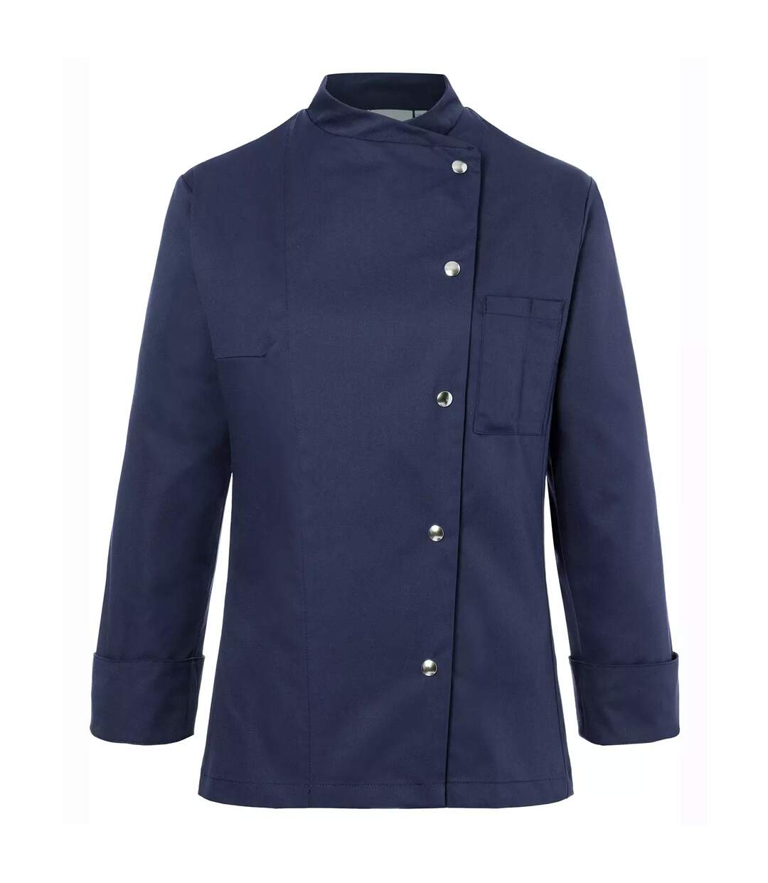 Womens/ladies Larissa Chef Jacket Navy Karlowsky-1