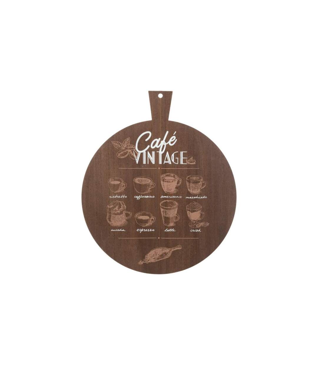 Décoration Murale Vintage Café 45cm Marron-1