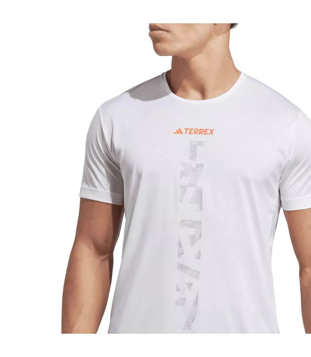 T-shirt Course À Pied Terrex Agravic Trail Homme Blanc Adidas-4