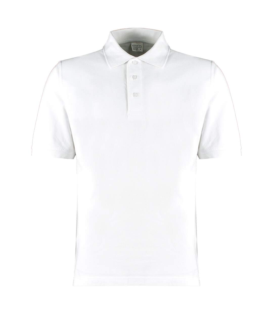 Polo homme blanc Kustom Kit-1