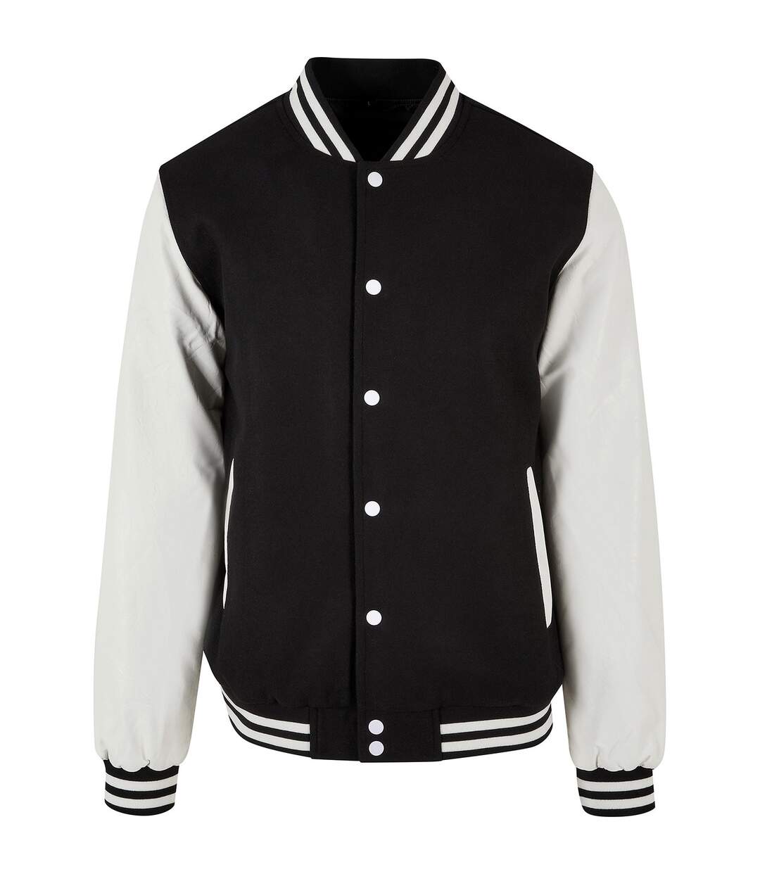 Blouson d´université old school college homme noir / blanc Build Your Brand Build Your Brand