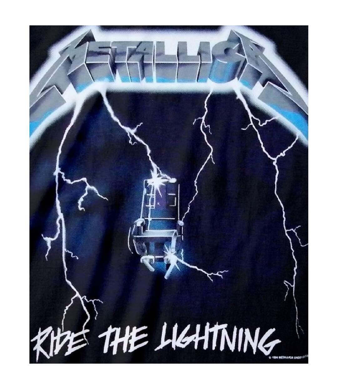 T-shirt Mens Ride The Lightning Noir Metallica-2
