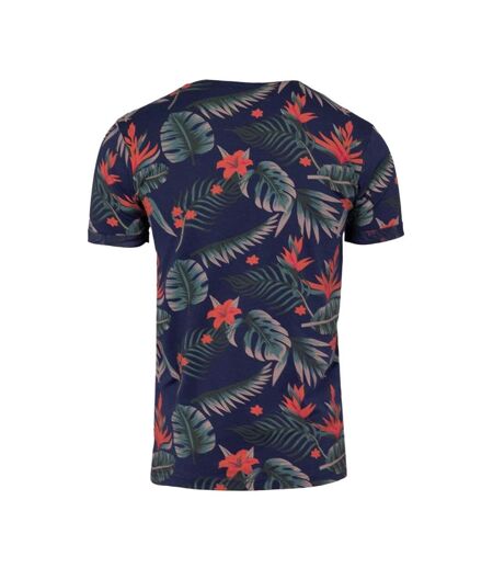 T-shirt marine/rouge homme la maison blaggio fleur - 3xl