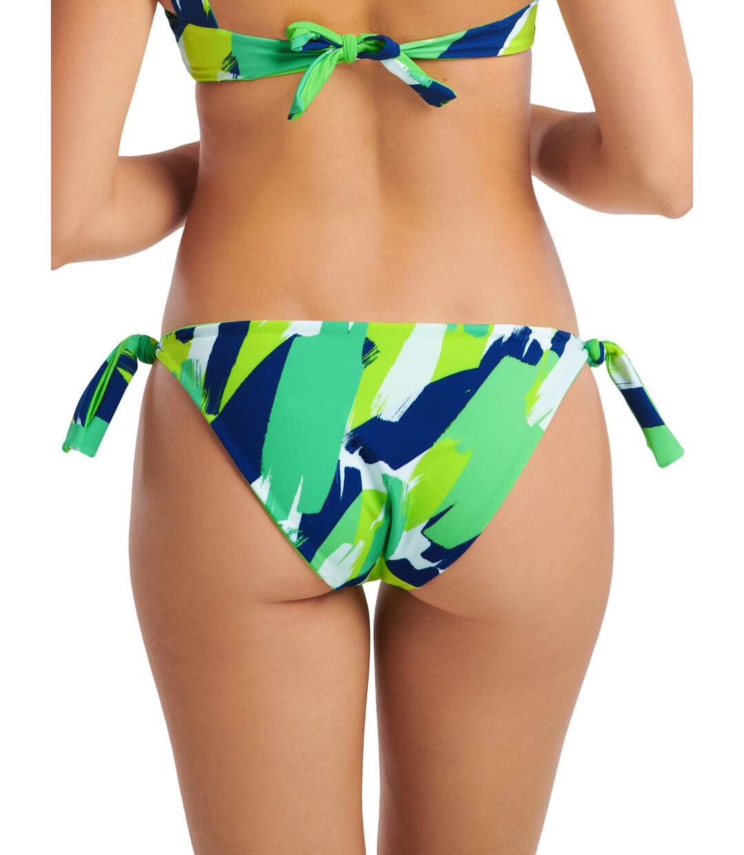 Bas maillot slip de bain réversible à nouettes Panama Lisca-2