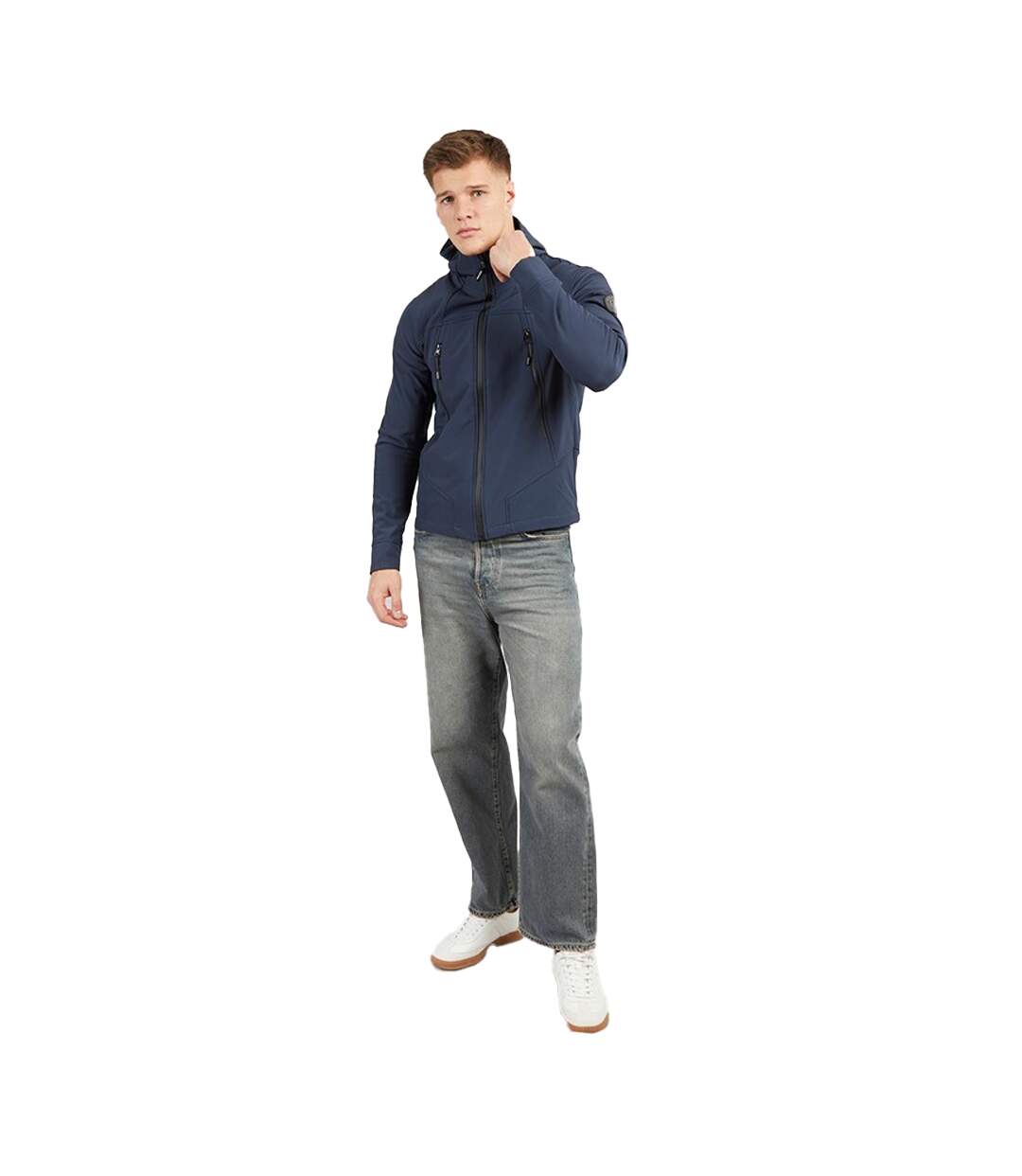 Mens Expand Soft Shell Jacket Navy Henleys-4