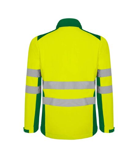 Veste Softshell Antares Homme Vert Jaune Fluo Roly Workwear