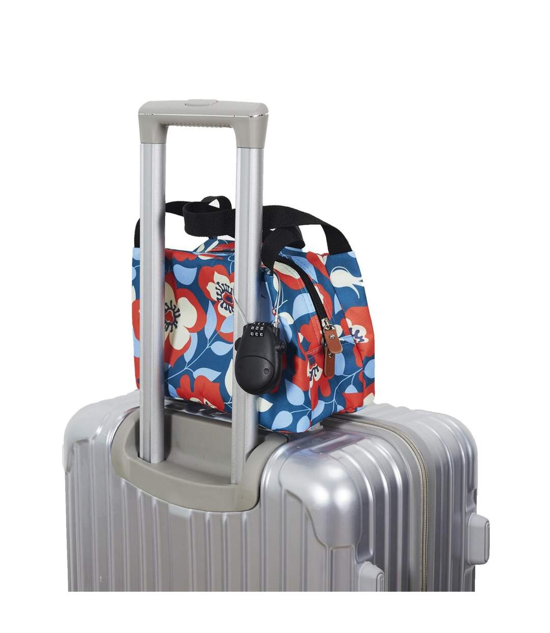 Cadenas Extensible avec Code Valise 7cm Noir-4