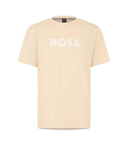 Mens Hbw Logo T-shirt Blue Beige Boss