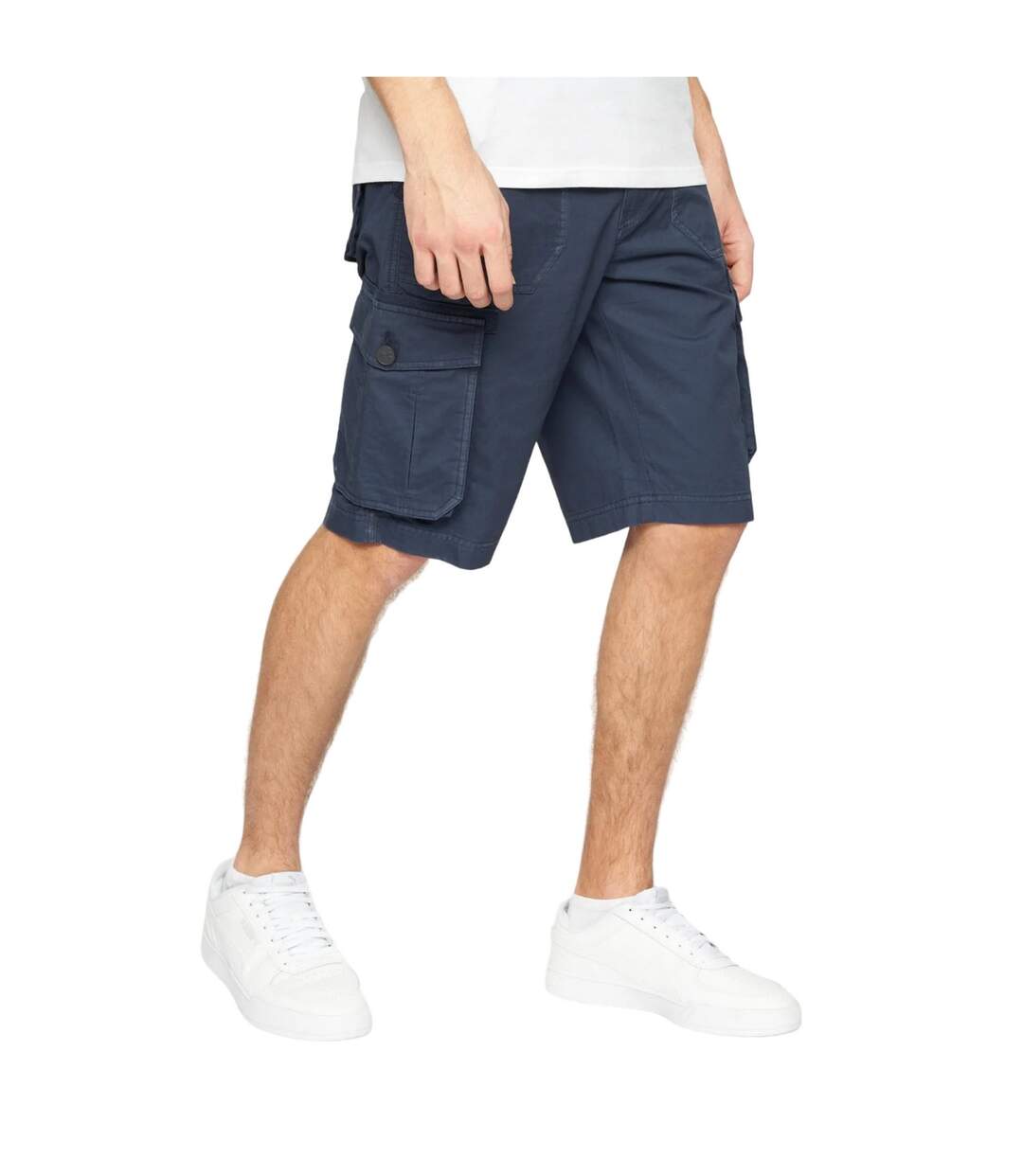 Short À Poches Kyron Homme Bleu Marine Crosshatch-4