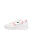 Baskets blanc/rose femme lacoste t-clip set 224-1