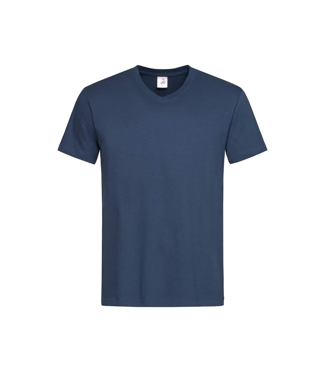 T-shirt col v homme bleu marine Stedman