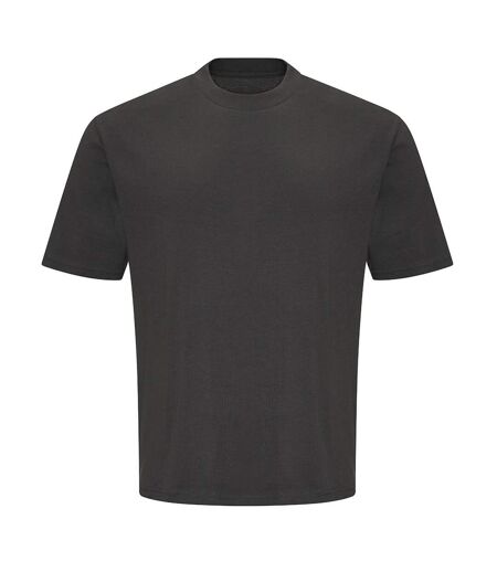 Mens Heavyweight Boxy T-shirt Solid Charcoal Awdis