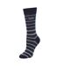 Lot De 3  Chaussettes Motif/style À Rayures Homme Bleu Lee-4