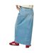 Jupe en jean bleu femme kaporal belle-2