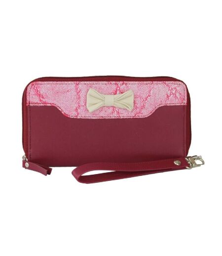 Eastern Counties Leather Womens/Ladies Adana Wallet With Bow Detail (Raspberry/Pink) (One Size) - UTEL329