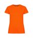 T-shirt Basic Active Femme Orange Fluo Clique-1