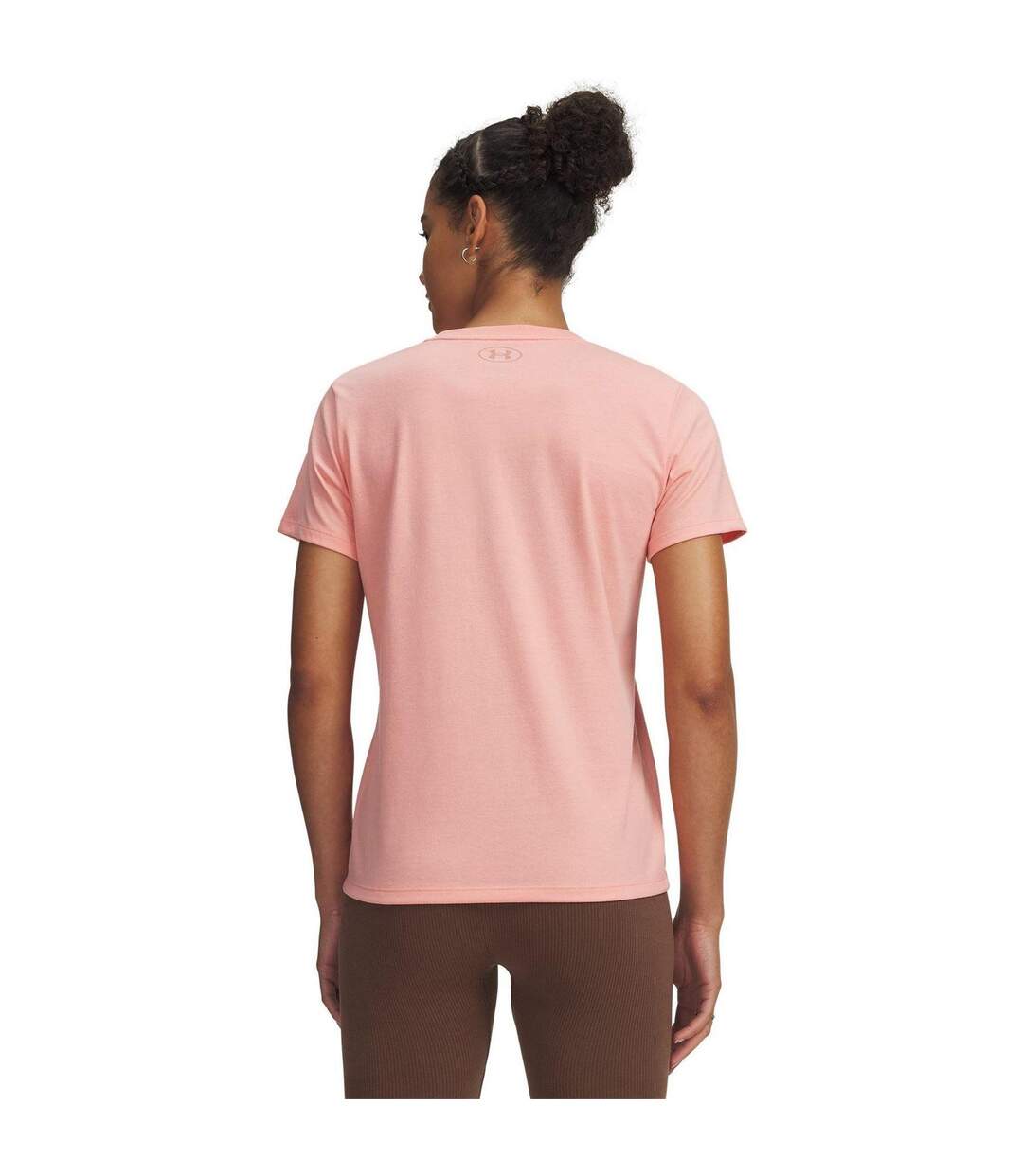 T-shirt Motif/style Universitaire Femme Rose Under Armour-2