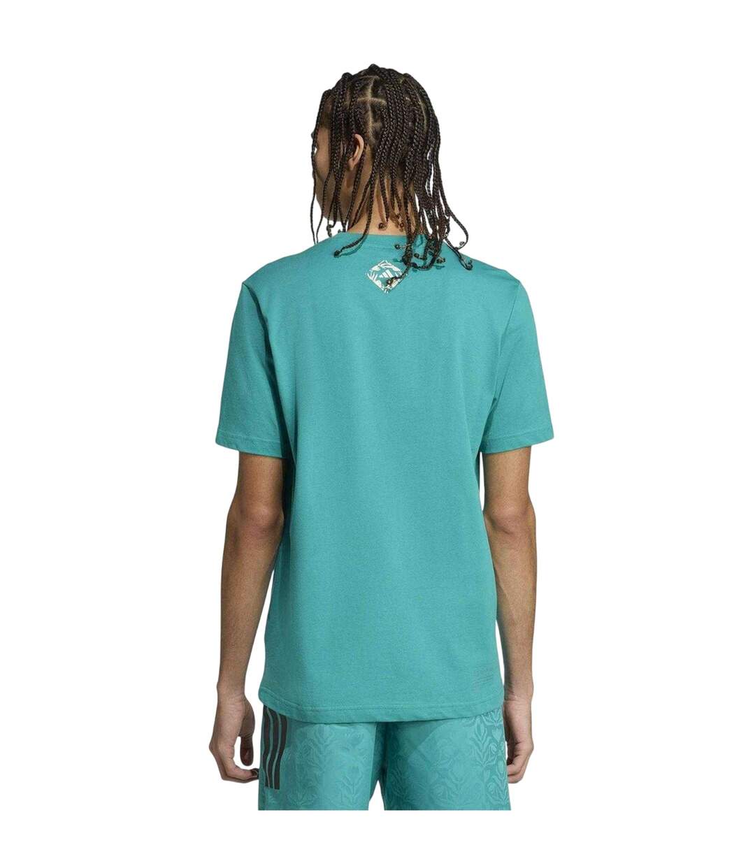 Mens House Of Tiro Sports T-shirt Teal Adidas-3