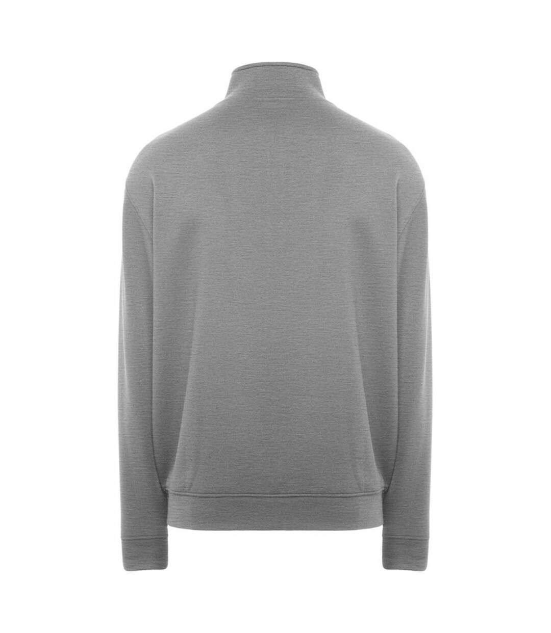 Unisex Adult Ulan Full Zip Sweatshirt Grey Marl Roly-2
