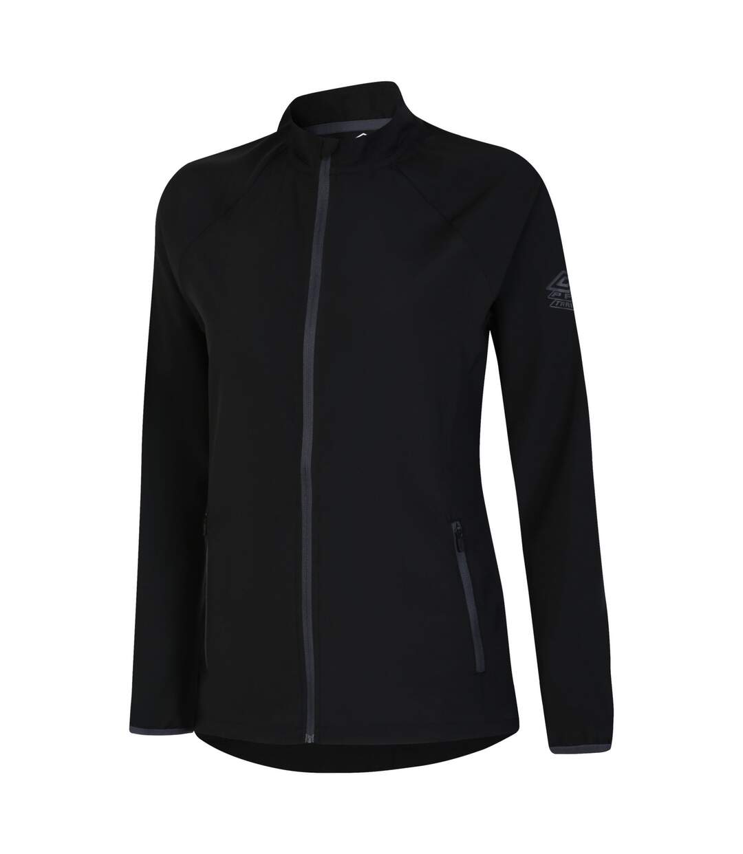 Womens/ladies pro training woven jacket black/carbon Umbro-1