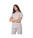 T-shirt Motif/style Imprimé Au Dos Femme Violet Clair 4F-1