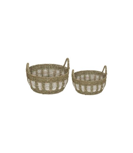 Lot de 2 Paniers Déco XL 50cm Naturel