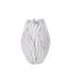 Vase Design en Relief Honduras 41cm Blanc-1
