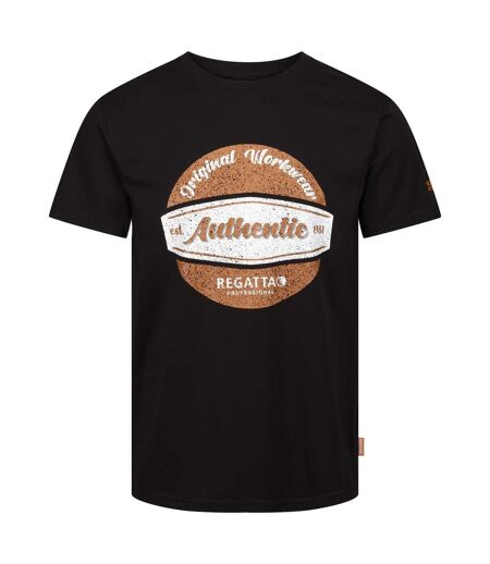 Regatta Mens Original Workwear Cotton T-Shirt (Black)