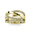 Bague Criss Cross - Cristal d'Autriche-4