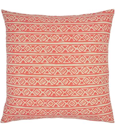 Furn Rocco Patterned Throw Pillow Cover (Coral/Gray) (One Size) - UTRV2157