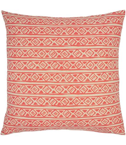 Furn Rocco Patterned Throw Pillow Cover (Coral/Gray)