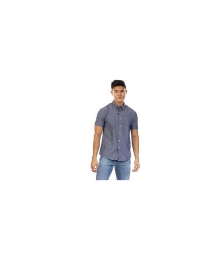 Chemise Manches Courtes Leo Homme Indigo Foncé Peter Werth