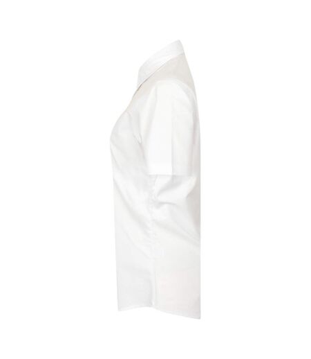 Chemisier Manches Courtes Femme Blanc Henbury