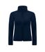 B&C Womens Hooded Premium Softshell Jacket (Windproof, Waterproof & Breathable) (Navy Blue)