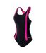 Maillot De Bain 1 Pièce Asma Femme Noir Violet Clair Aquawave-4