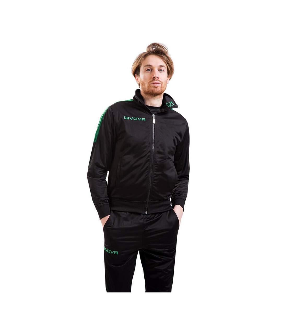 Ensemble De Survêtement Tuta Revolution Homme Noir Vert Givova-3