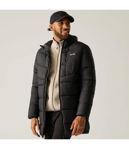 Doudoune Matelassée Et Unie À Capuche Ajustable Browen Homme Noir Regatta