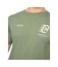 Mens Morville Cotton T-shirt Olive Crosshatch-3