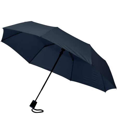 Bullet 21 Inch Wali 3-Section Auto Open Umbrella (Navy) (One Size)