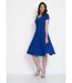 Robe courte galbée évasée-4