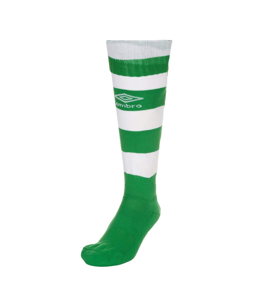 Mens hooped sock leg emerald/white Umbro-2