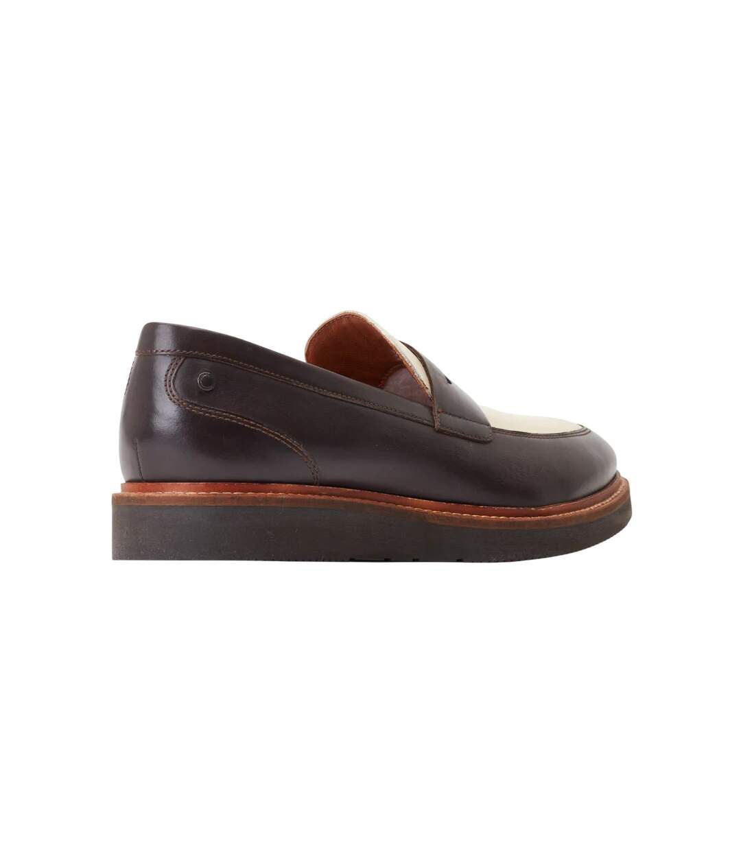 Mocassins penny sid homme marron / beige Base London-2